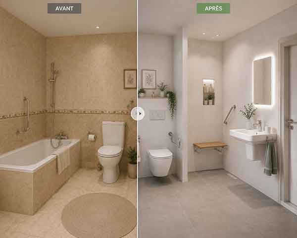 Transformation d'une salle de bain en Nouvelle-Aquitaine : sécurisez votre logement grâce aux aides disponibles